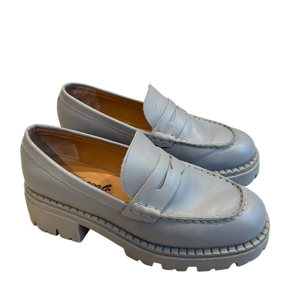 Free People Lyra Lug Sole Loafer in Dusty Blue, Sz EU 38 - Picture 9 of 16